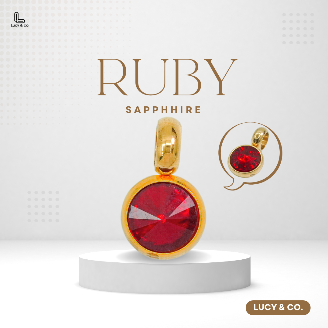 Ruby Shappire Charm